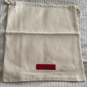 Authentic New Valentino Garavani  Canvas Drawstring Dust Bag   sz 13.5/11.5